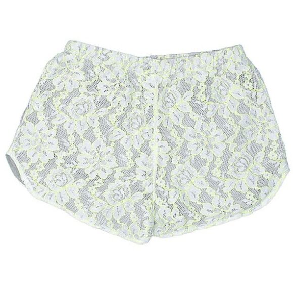 Lovers + Friends Floral Drawstring Mesh Net Shorts - Picture 2 of 8